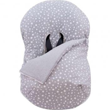 Jyoko Funda y Saco Universal de Algodón para Silla de Coche y Portabebés Maxi-Cosi Grupo 0 White Star