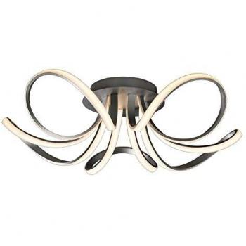 Plafón LED integrado Knot Silver 5 bombillas 22cm
