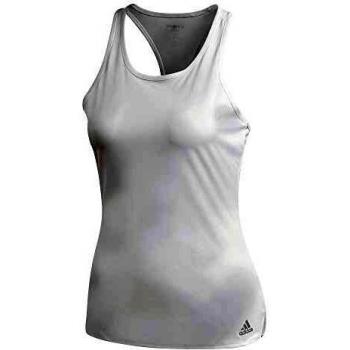 adidas Club Tank Camiseta sin Mangas, Mujer, White/Matte Silver/Black, L