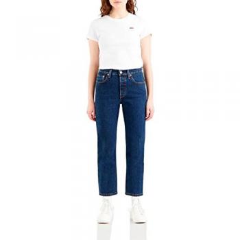 Levi's 501 Cropped Jeans, Blue Female, Sizes: W26 L28
