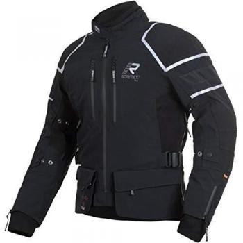 Rukka Kallavesi Goretex Negro Plata Textil Chaqueta De Motocicleta Tamano EU48