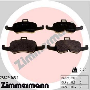 Pastillas de freno ZIMMERMANN 25829.165.1