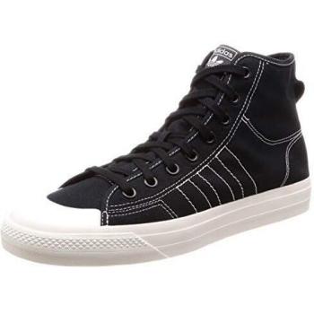 Adidas Nizza Hi RF - Zapatillas casual de hombre en color blanco y negro, estilo clásico de adidas Originals.