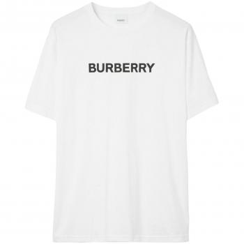 Burberry Women's Harriston T-Shirt in White | Size Medium | 8084234