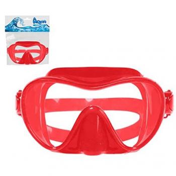 Gafas de Buceo Rojo Silicona Adultos, Unisex, Multicolor, Estándar