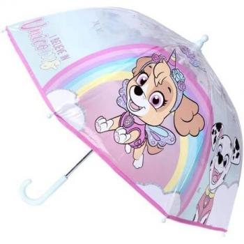 Paraguas Manual Burbuja Paw Patrol Skye 71x71x63 cm Rosa