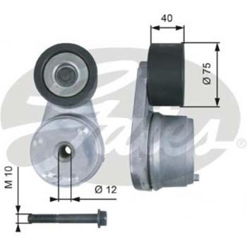 Tensor de correa trapezoidal/poli V GATES GATT38508/T38508, compatible con múltiples vehículos, fabricado con materiales de alta calidad para una larga durabilidad y rendimiento óptimo, incluye rodillo tensador y sistema de