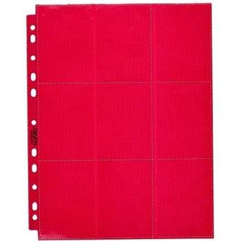 Ultimate Guard 18-Pocket Pages Side-Loading Rojo