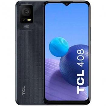 TCL 408 Smartphone 6.6 HD+ 4GB RAM 64GB Almacenamiento Dual SIM Cámara 50MP Batería 5000mAh Doble Altavoz Estéreo Android 12 Gravity Gray