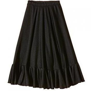 Happy Dance EF008 - Falda de flamenco para niñas, color negro, talla 8