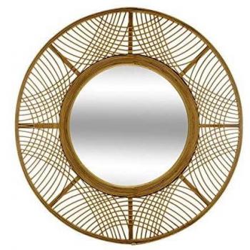 Espejo Decorativo Ina de Bambú - 70,5 x 2,5 cm