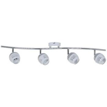 Lámpara de Techo Epikasa Hypnos, Metal Cromo Blanco, 76,5x18x15 cm