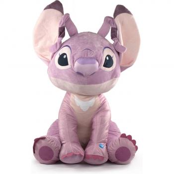 Peluche Grande Ángel Rosa Stitch con Sonido - 61cm