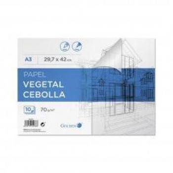 GOLDEN BLOC PAPEL VEGETAL ENCOLADO 10 HOJAS