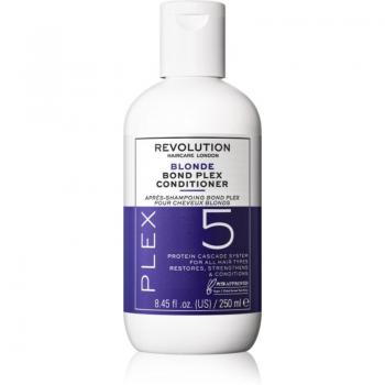 Revolution Haircare Blonde Plex 5 Bond Plex Conditioner for Blondes 250ml - Acondicionador para cabello rubio, tratamiento intensivo, 250 ml, diseñado para cabellos secos y dañados