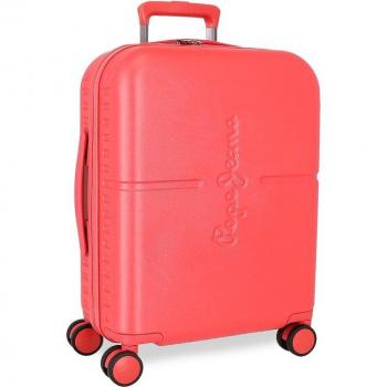 Maleta de cabina Highlight rígida 55cm coral Pepe Jeans
