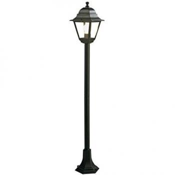 Paletto Lampione de Jardín Mini Cuadrado Negro E27 121 cm IP43
