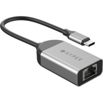 HyperDrive HD425B USB-C 2.5Gbps Ethernet Adapter Hub Stainless Steel