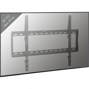 Soporte de Pared Universal para TV VESA B-FX600, Rígido, Carga hasta 25 kg, Color Negro