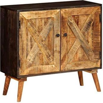 vidaXL Sideboard Solid Mango Wood 85x30x75 cm
