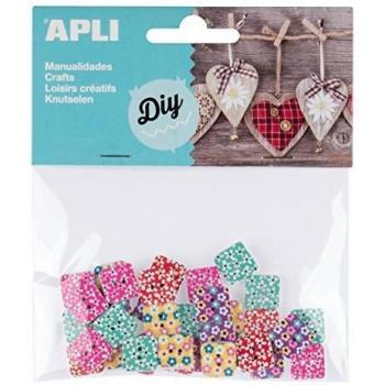 APLI - Bolsa botones estampados, 35 uds