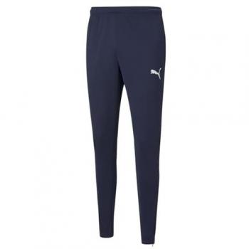 Puma Pantalones de Entrenamiento Teamrise Poly, Azul Marino (Peacoat-PUMA White), Talla M, Material Poliéster