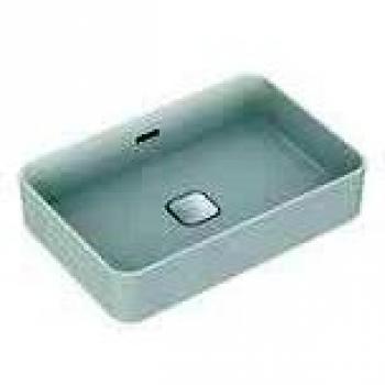 Lavabo sobre encimera Ideal Standard II 60 cm sin orificio para grifería, con rebosadero, color blanco con Ideal Plus