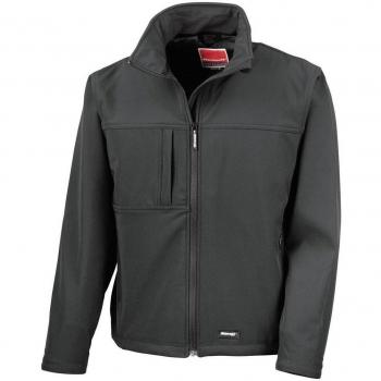 Chaqueta Clásica Softshell Transpirable para Hombre XL Negra