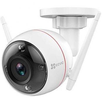 EZVIZ C3W Pro Cámara de Seguridad Exterior 1080P, Visión Nocturna a Color, Defensa Activa con Luz Estroboscópica y Sirena, IP67 Resistente al Ag