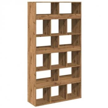 Librería Oak Artisan 100x33x187,5 cm Madera multicapa, Estantería madera de ingeniería roble artisan 100x33x187,5 cm, Armario de Almacenamiento, estantería para Lib