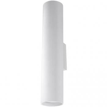 Aplique de Pared Lagos Blanco GU10 LED 2 Luces Acero Iluminación Interior
