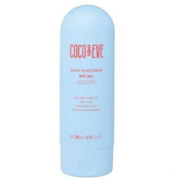 Loción Protectora Solar Corporal SPF 50+ Coco & Eve 200 ml - Textura Ligera, Hidratante, Waterproof, Protección Solar Diaria Natural de Amplio Espectro, Fabricada en Australia, con Vitamina E