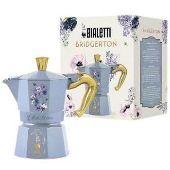 Cafetera Moka Bialetti Bridgerton Netflix 3 Tazas