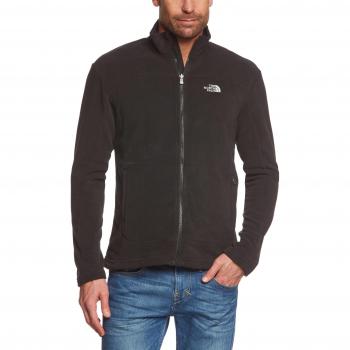 North Face M 100 Glacier Full Zip - Forro polar  para hombre, color negro, talla M