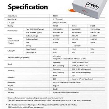 Unidad de Estado sólido de SK hynix SC300 hfs128g32mnd Lienzo - 3312a 6,35 cm 128 GB Disco Duro sólido