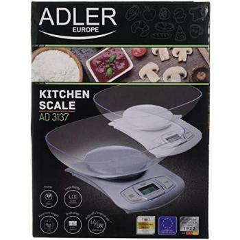 Adler AD 3137s Balanza de cocina con bol