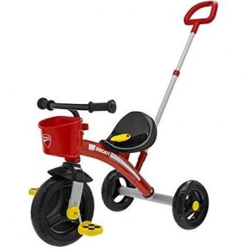 Chicco - Triciclo U-Go Ducati 2 en 1, con o sin asa, MAX. 20 kg, Color Rojo