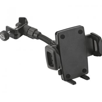K&M 19747 Clamp-On Smartphone Holder, Black