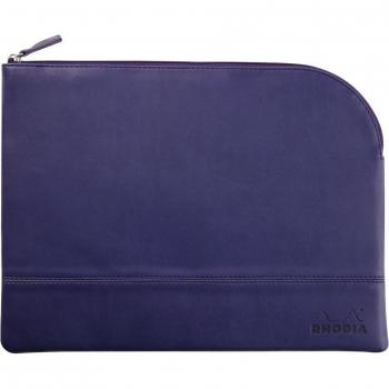 Rhodia 116737C - Bolsa con cremallera - Rhodiarama - Grande (L) Azul noche
