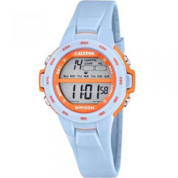 Reloj Infantil Unisex Calypso Junior K5850/2 Digital Azul con Cronógrafo y Función de Parada