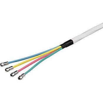 Cable Coaxial Quattro 80 dB Doble Apantallado 10m con Conectores F incluidos