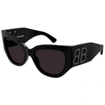 Balenciaga Bb0322S Black Grey Sunglasses, Female, Size: 55 MM, One Size