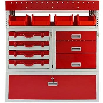 Monster Racking - Estantería Universal para Furgoneta Organizador Herramientas para Vehiculos Van Racking | 60 kg | Metalica
