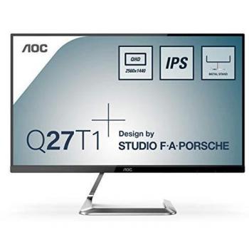 AOC Q27T1 - Monitor QHD de 27 pulgadas, 75 Hz, 5 ms, IPS, AMD FreeSync, sin parpadeo, diseño sin marco