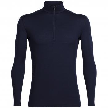 Icebreaker Oasis LS Half Zip Camisetas, Hombre, Azul