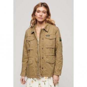 Chaqueta militar M65 Superdry para mujer en color marrón