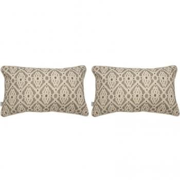NAF NAF - 2 Fundas de cojín de decoración FORMENTERA COORD 30x50 cm 85% algodón 15% poliéster. Fabricado en España