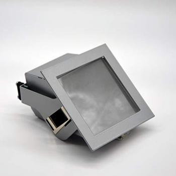 Lámpara de Techo Tuzzi Lumicom 40cm, Metal Blanco Mate con Hoja Dorada, E27, Máx 42W