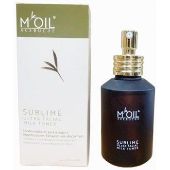 Tónico facial exfoliante sublime ultra facial milk toner M'OIL ACEBUCHE 100ml