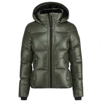 Chaqueta de Plumas Ashley Verde Head - Ligera, aislante, con capucha ajustable, diseño ergonómico, material resistente al agua y transpirable